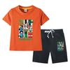 Minecraft Kids' Summer Outfit: Pure Cotton Short Sleeve T-Shirt & Shorts Set for Boys & Girls