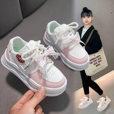 Milky Fufu Frühling/Herbst Kinder Weiße Rollschuhe - Süß, Vielseitig und Bequem mit Dicken Sohlen
