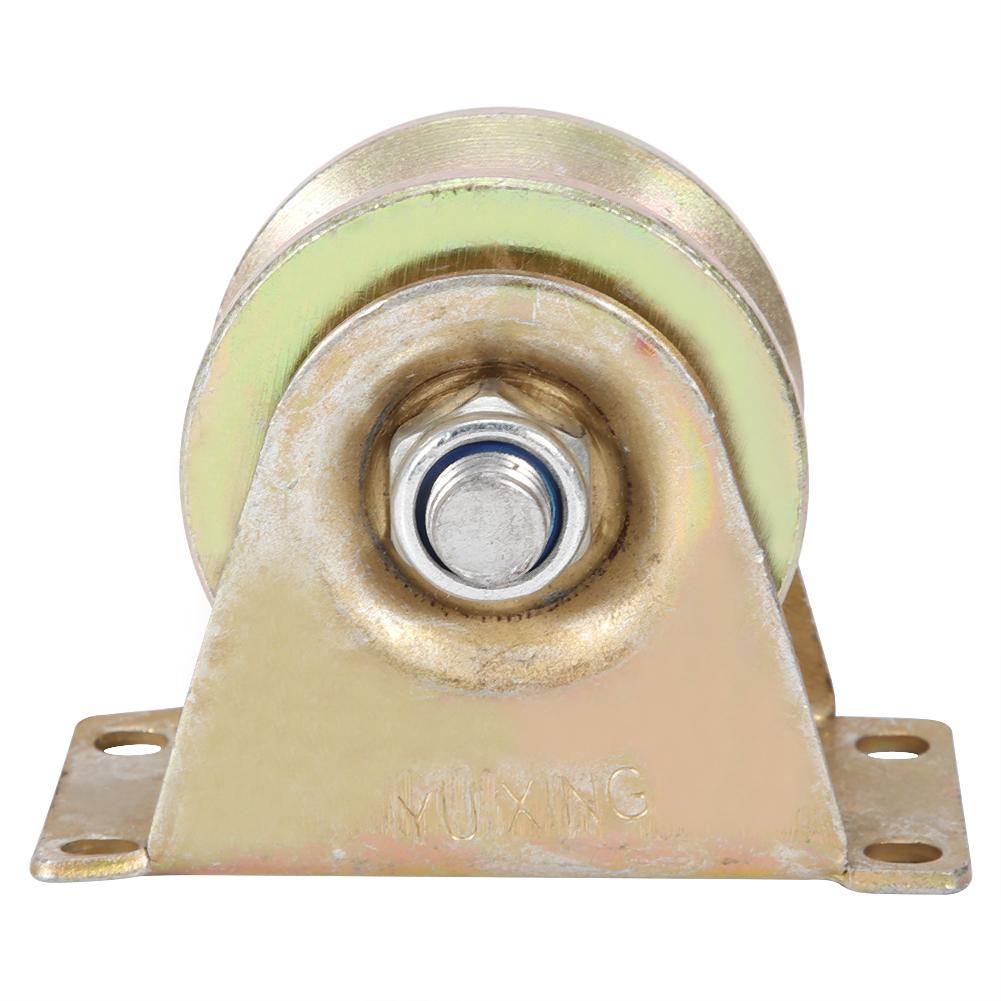 2Pcs 60mm Diameter Sliding Gate Roller Steel V Type Wheel Track for Sliding Door