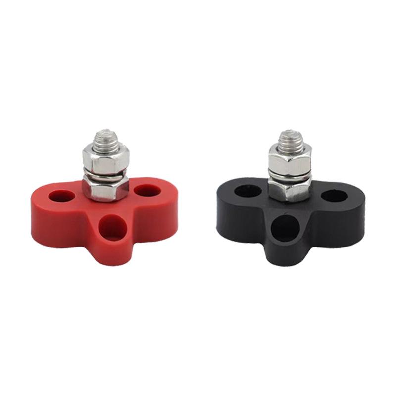 Heavy Duty 12V/24V Battery Terminal Block for Car, RV, Yacht - M6/M8/M10 Stud