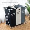 Foldable Oxford Cloth Laundry Basket - Single & Multi-Compartment Options for Bathroom Storage