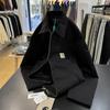 Giacca Unisex in Tela Retro con Collo Rialzato - Stile Americano Autunno/Inverno Revers Workwear