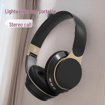 Foldable Over-Ear Bluetooth Headphones with Heavy Bass and Card Slot