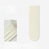 Summer Rolled-up Ice Silk Thin Pile Socks for Women, Black Fungus Lace Versatile Lace Socks, Mid-calf Socks