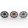 MOC 10PCS 4489 Wheel Wagon Large 33mm  Building Blocks Notched For Holder Pin Bricks Particle DIY Toy For Children Birthday Gift