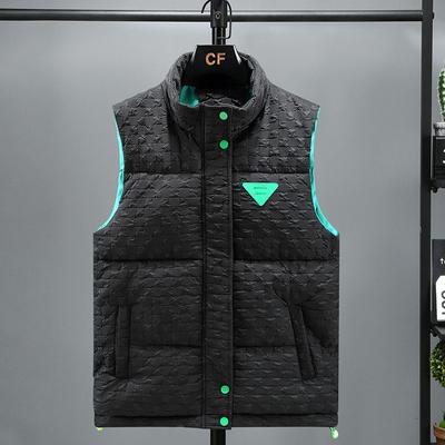 Tide katoenen gilet heren herfst en winter bovenkleding verdikt warm katoen opstaande kraag koppel vest katoenen schouders paard jas