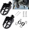2 PCS Dirt Bike Foot Pegs, Anti-slip Control and Powerful Support Wide Footrest, Motorcycle Accessories Replacement Part OEM# FP02, Compatible with