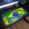 Podložka pod myš s logem brazilského fotbalu, prodloužená protiskluzová gumová podložka na stůl pro hraní her, kancelář, notebook, dárek pro fanouška