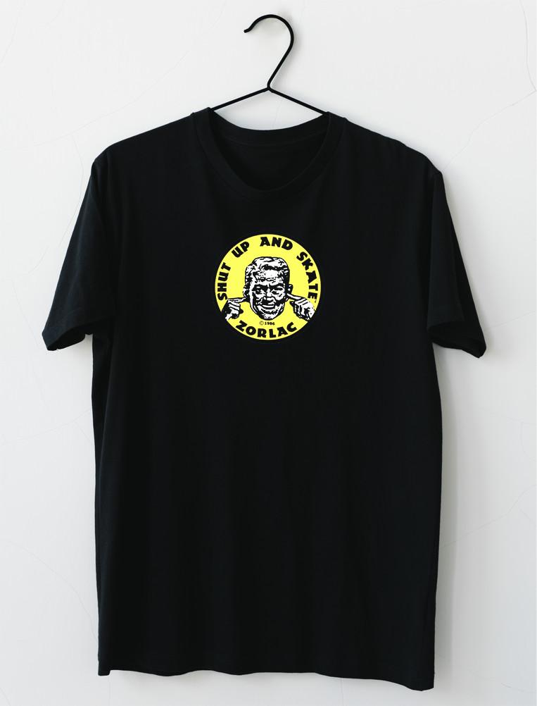 Shut Up And Skate Zorlac Skateboards Yellow T-shirt S4XL XL