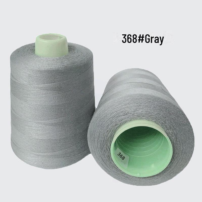 High-Speed 8000-Yard Black & White Sewing Thread - 402 Flat Pagoda Thread for Clothing