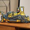Giocattoli Morbidi Divertenti da Costruzione Cartone Animato Bulldozer Escavatore Camion Bambola di Pezza Morbido Cuscino da Abbraccio Cuscino per Sedia Regalo Bambini Ragazzi Tempo di Gioco