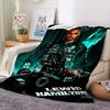 Coperta stampata a tema Lewis Hamilton - Perfetta per divano, letto, viaggi e uso all'aperto | Lavabile in lavatrice, accogliente e resistente.