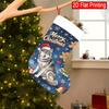 Christmas Decoration Fireplace Hanging Stocking Christmas, Wolf and Cane Candy, Christmas Tree, Gingerbread Fo