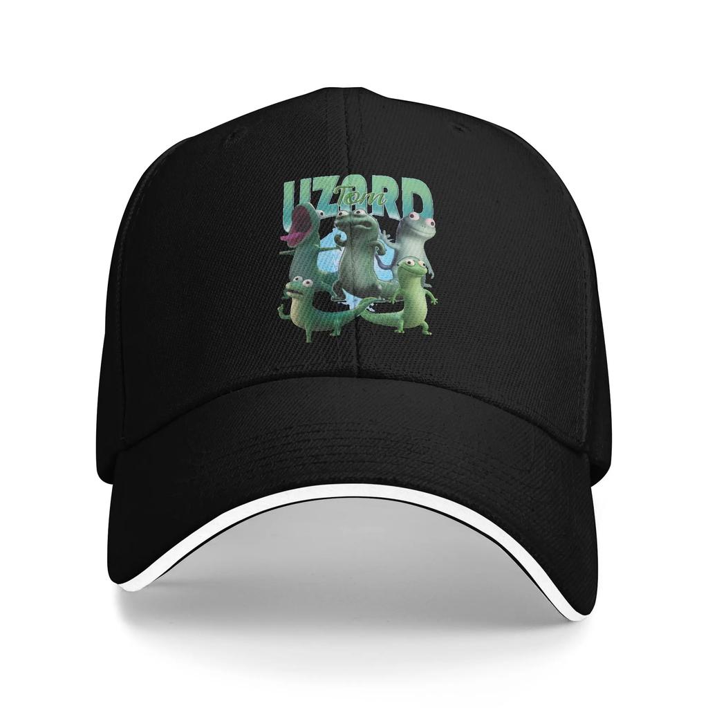 Hoppers Cartoon Tom Lizard Baseball Caps Retro Sandwich Caps Unisex Adjustable Dad Hat Travel Gift