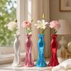 Desktop Ornament 3D Printing Dress Shaped Vase Nordic Style Elegant Desktop Decorative Vase Creative Artistic Pencil Holder Gift
