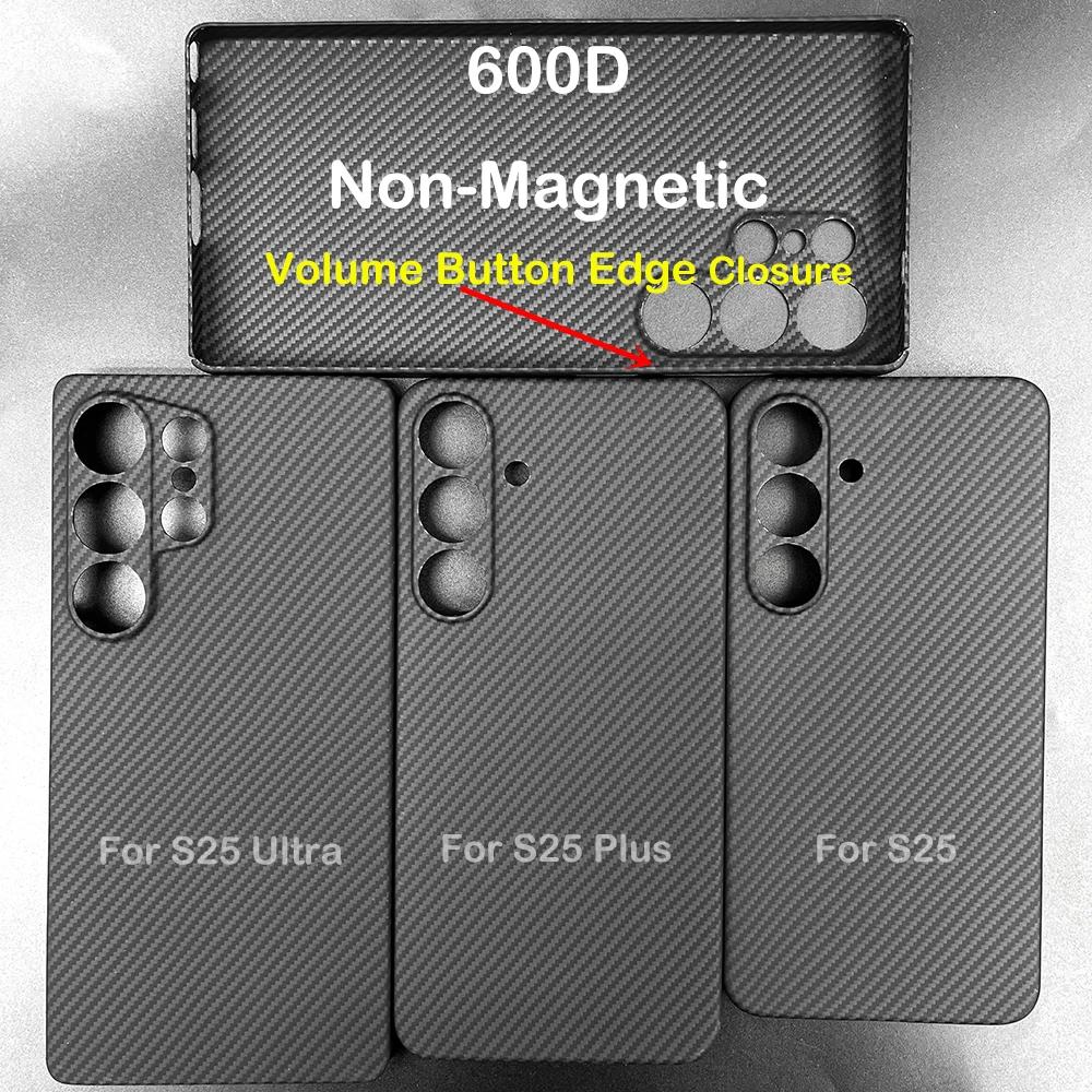 600D Carbon Fiber Case For Samsung Galaxy S25 Ultra 1500D Aramid Case for S25 Edge S25 Ultra-Thin Lightweight Protective Cover