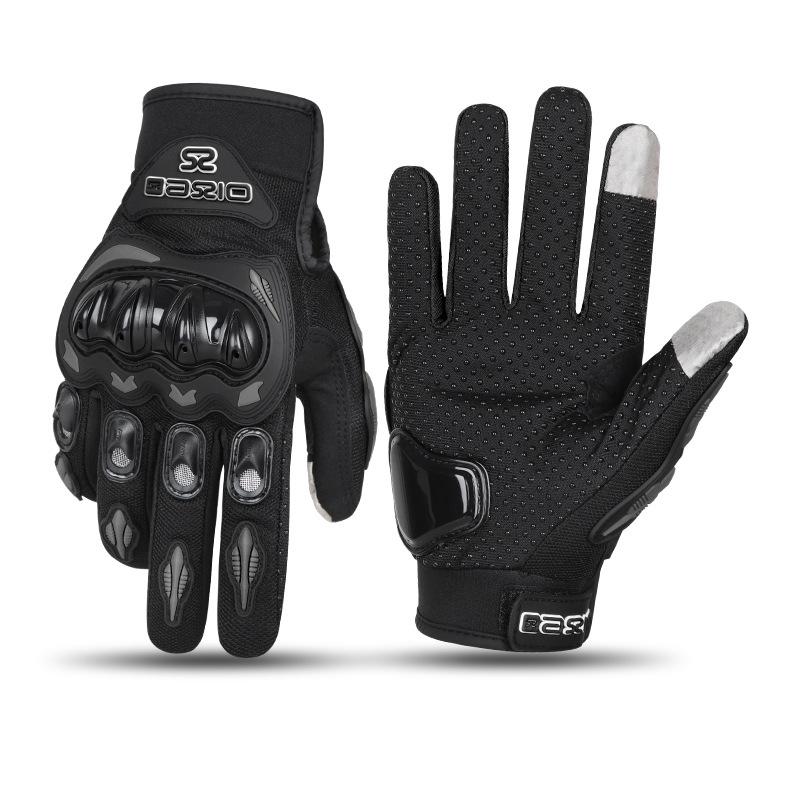 Non-slip Wear-resistant Motocross Racing Gloves Summer Breathable Full Finger Motorcycle Gloves Touch Screen Moto Biker Gloves