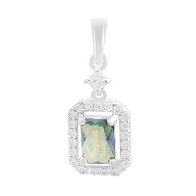 Silver Pendant with Mystic Topaz 1.176ct (2203827)