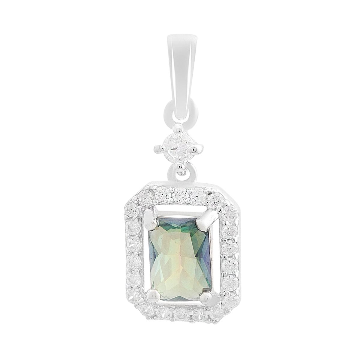 

Серебряная подвеска с мистик топазом 1.176ct (2203827) різнокольорові кольору
