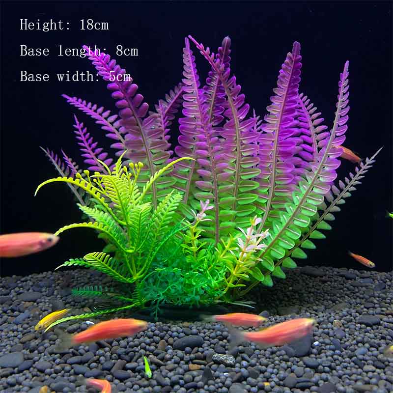 Künstliche Unterwasser-Pflanzen aus Kunststoff für Aquarien, Aquarien, gefälschte Sträucher, grünes Wasser, Gras, Betrachtungssimulation, Dekoration