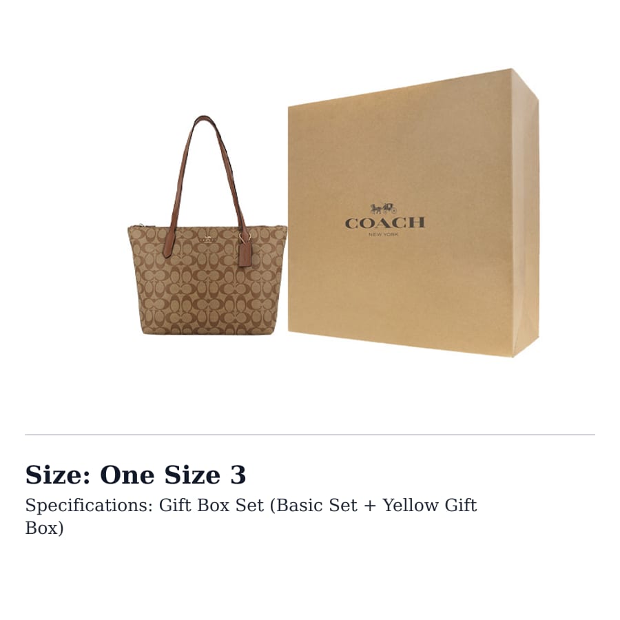 COACH Zip Top Tote PVC Shoulder