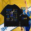 Warriors Curry No. 30 Honor Short Sleeve T-Shirt Men's Summer Loose Sports Trend Brand Cotton Half Sleeve Basketball Training Suit