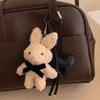 Kawaii Plush Rabbit Keychain Y2K Cute Bunny Stuffed Keyring Backpack Pendant
