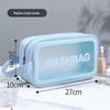 Waterproof Toiletry Bag: Women's Large Capacity Makeup & Cosmetics Travel Bag, Wet/Dry Separation, Portable Handheld Design.