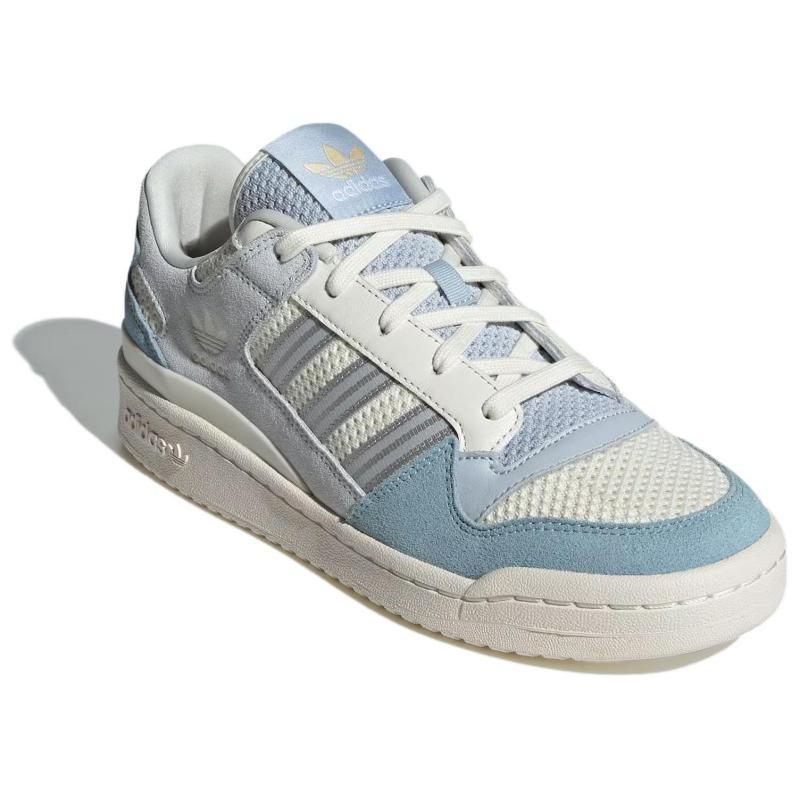 Adidas Originals FORUM Abrasion Resistant Low Top Running Shoes Unisex Blue White Sneakers JP5892