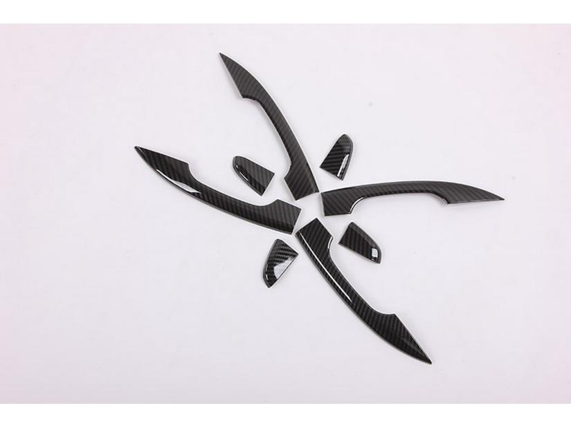 2018 Accord ABS Black Carbon Fiber Door Handle Half-Wrap Decorative Piece