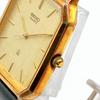 Used 540 SEIKO Men's Watch 80s Vintage Quartz Working New Battery Aftermarket Strap Gold