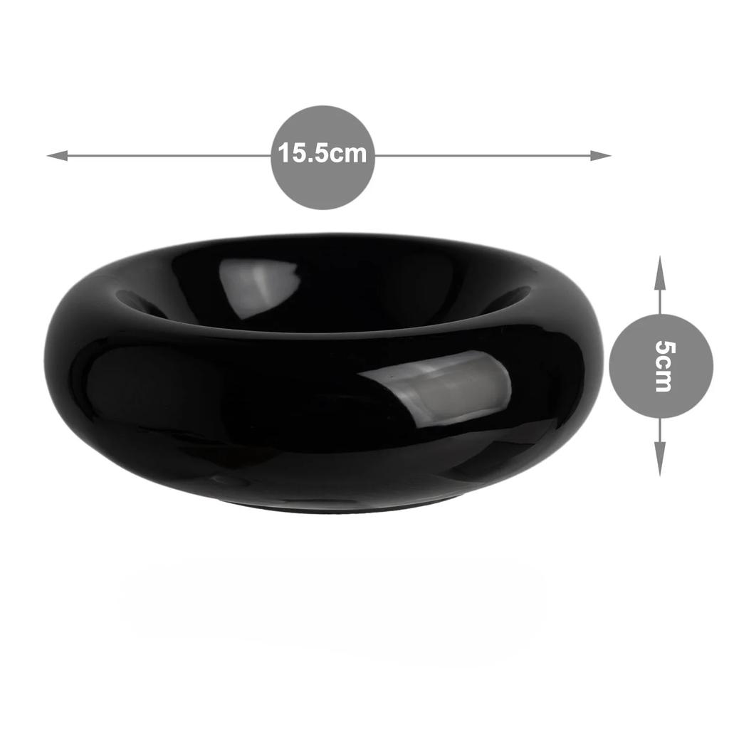 Anti-spill Water Bowls Snack Bowls Ceramic Cat Bowl High Appearance Level Pet Supplies Doughnut Tableware Dudu Cat Food Bowls