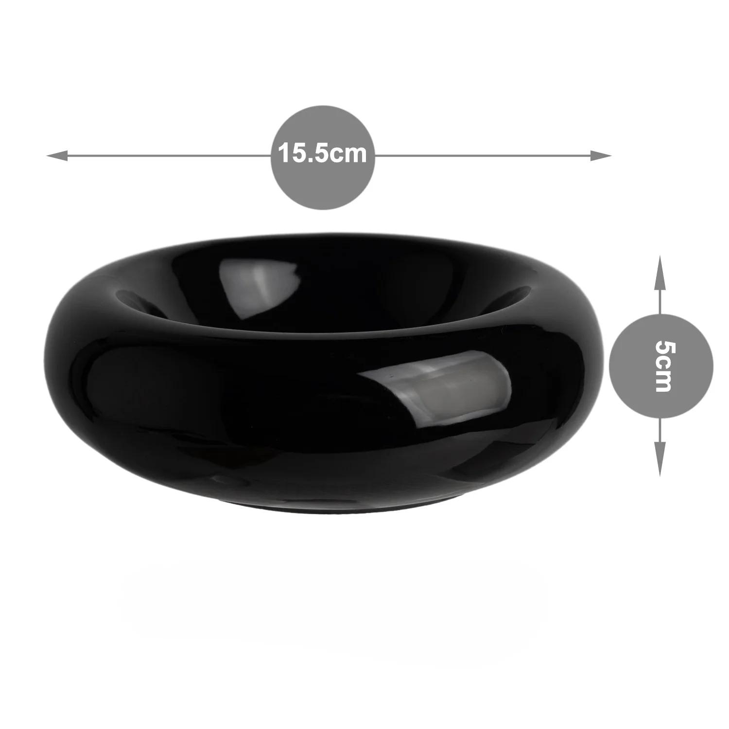 

Anti-spill Water Bowls Snack Bowls Ceramic Cat Bowl High Appearance Level Pet Supplies Doughnut Tableware Dudu Cat Food Bowls