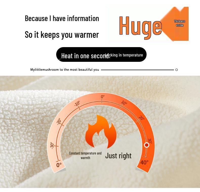 Fleece-Lined Thickened Plus Size Men's Loose Wide-Leg Jeans - Trendy Brand Straight Leg Long Pants for Men and Women