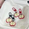 Charming Fruit Key Ornament Chic Fruit Pendant Key Holder Resin and Alloy Stylish Bag Pendant Decoration
