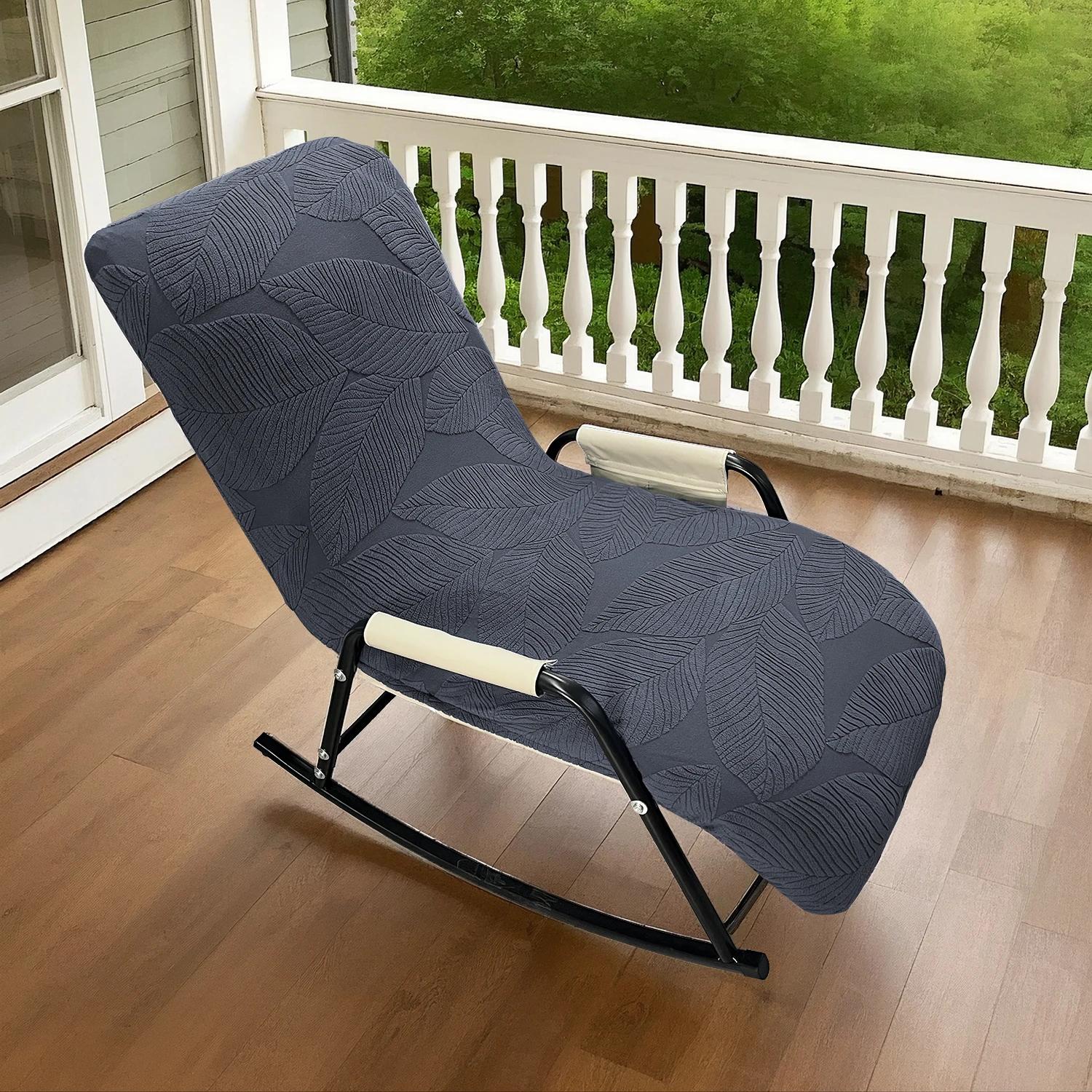 All-inclusive Rocking Chair Covers Elastic Durable Chair Protector Furniture Cover Relax Sofa Lounge Chair Cover for Living Room 1PC