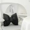 Pink bow ribbon couch pillow imitation rabbit fur comfortable car seat cushion style simple all-match back cushion