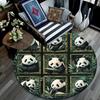 Pandas Round Area Rug,Carpet Rug for Living Room Bedroom Sofa Playroom Decor,Non-slip Floor Mat