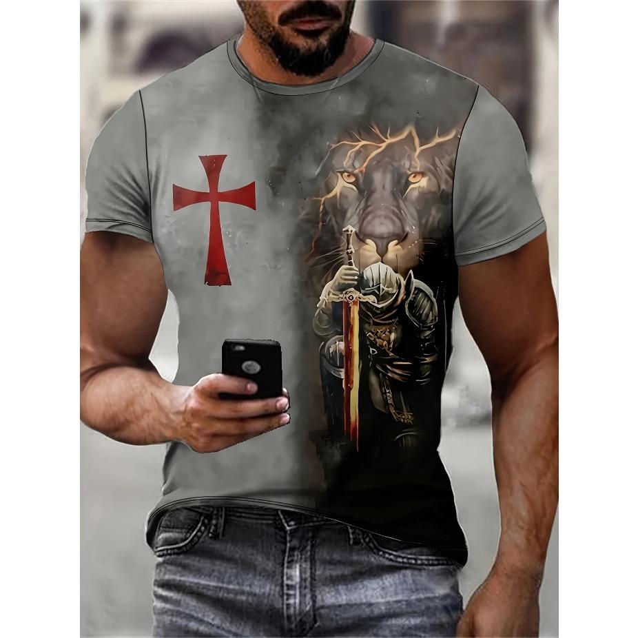 

Мужская футболка с 3D-принтом, имитирующим масляную живопись - Яркое абстрактное искусство, повседневная футболка с коротким рукавом и круглым вырезом, летний топ, полиэстер, смелый цветной градиентный узор, футболка 6XL