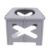 Tragbare Campingtoilette Faltbare Reisetoilette mit Deckel 100 kg Tragfähigkeit für Outdoor-Wandern Bootfahren