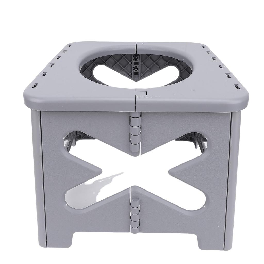 Tragbare Campingtoilette Faltbare Reisetoilette mit Deckel 100 kg Tragfähigkeit für Outdoor-Wandern Bootfahren