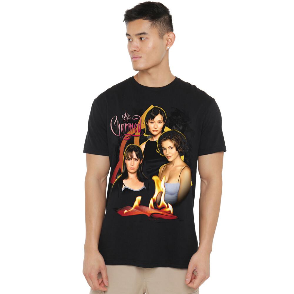Charmed Original Three T-Shirt S-2XL Black XXXL