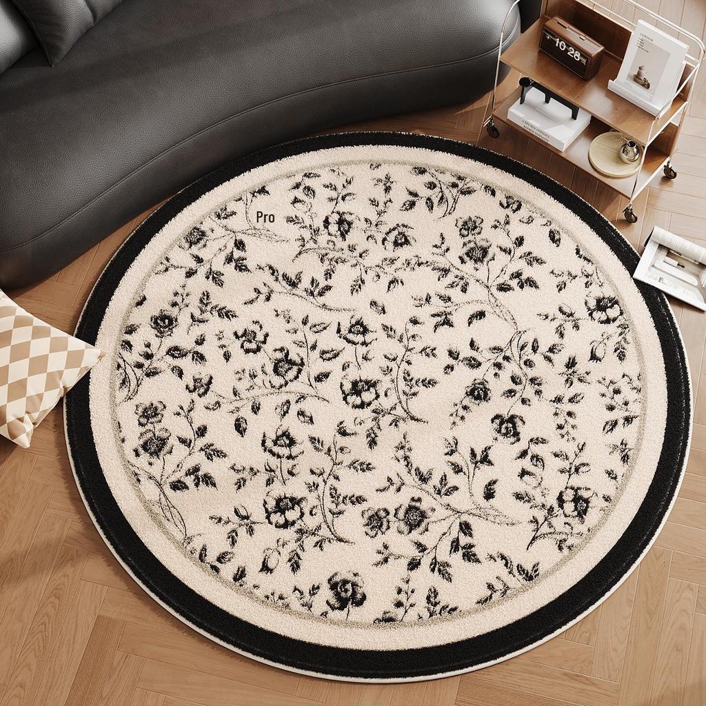 American Style Imitation Cashmere Rug: Dirt-Resistant, Non-Slip, Easy-Care Carpet for Living Room & Bedroom