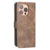 Wallet Case for iPhone 15 Pro - Leather/PU, Brown