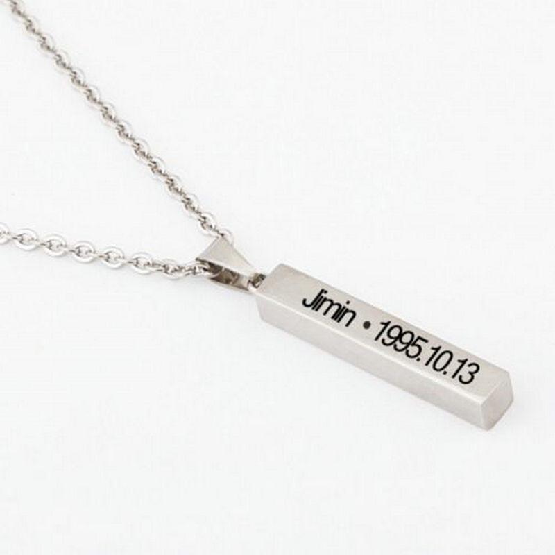 

Металлическое геометрическое ожерелье Bts из нержавеющей стали, цепочка О, женский аксессуар, мода JIMJN