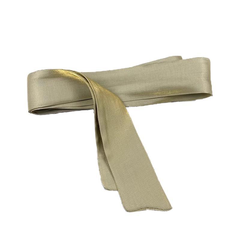 Shimmer Waist Belt Sash Scarf Lace up Ribbon Accessory