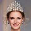 Sparkling Baroque Queen Tiaras Elegant Bridal Headwear Rhinestone Diadem  Birthday Party
