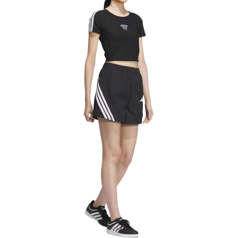 Adidas T Shirts Women's Black Crew Neck Moderate KE5791