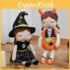 Cute Halloween Witch Pumpkin Doll Plush Toy For Spooky Decor