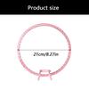 2Pcs Adjustable Embroidery Hoop Spring Loaded Round Plastic Stitching Frames for Sewing Needlework Fabric Craft Project